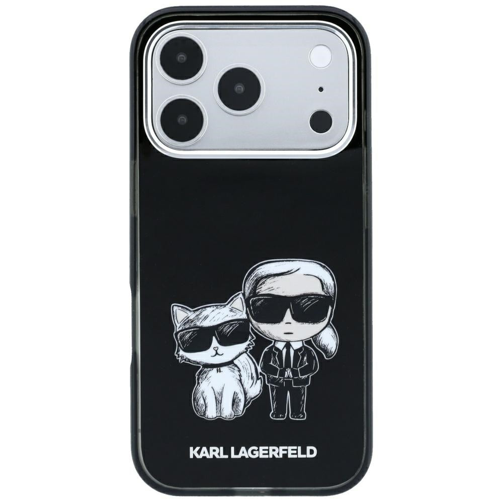 Custodia MagSafe per Apple iPhone 18 Pro / 17 Pro, Karl Lagerfeld, KC Bodies Sketch, Nera