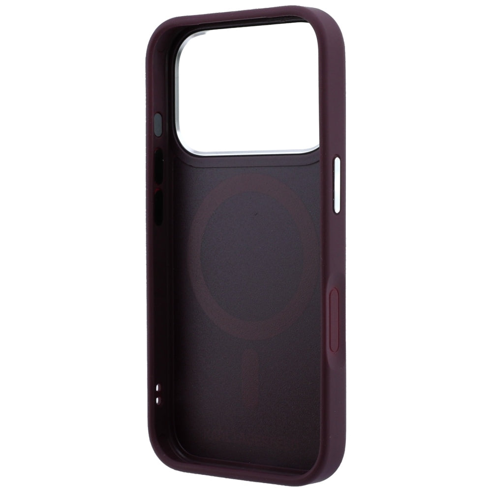 Coque MagSafe pour Apple iPhone 18 Pro / 17 Pro, Karl Lagerfeld, Point and Choupette Sketch, Bordeaux
