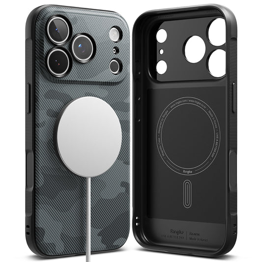 MagSafe-Hülle für Apple iPhone 18 Pro / 17 Pro, Ringke, Onyx, Tarnmuster