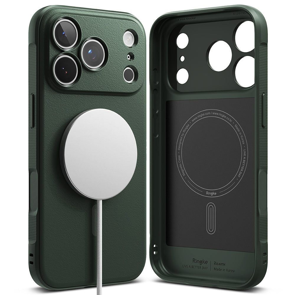 Coque MagSafe pour Apple iPhone 18 Pro / 17 Pro, Ringke, Onyx, Vert Foncé