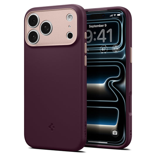 Coque MagSafe pour Apple iPhone 18 Pro / 17 Pro, Spigen, Caseology Nano Pop, Bordeaux ACS12179