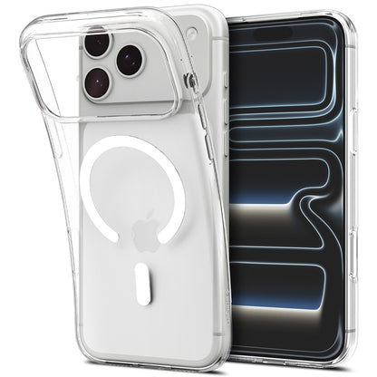 Coque MagSafe pour Apple iPhone 18 Pro / 17 Pro, Spigen, Liquid Crystal MagFit, Blanche ACS12180