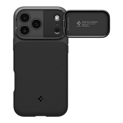 Custodia MagSafe per Apple iPhone 18 Pro / 17 Pro, Spigen, Optik Armor, Nera ACS09953
