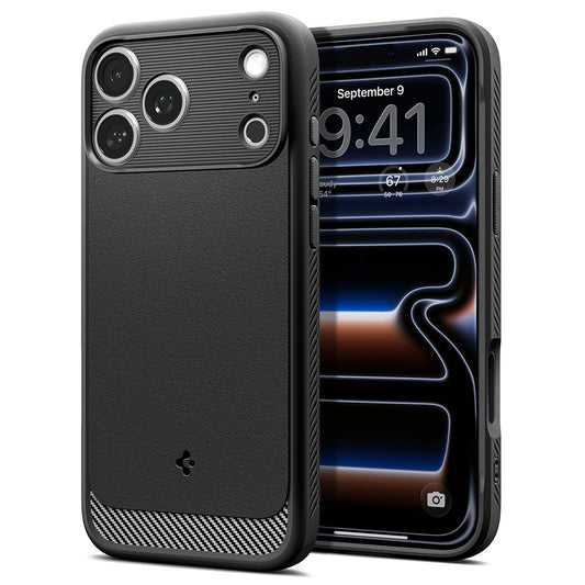 MagSafe-Hülle für Apple iPhone 18 Pro / 17 Pro, Spigen, Rugged Armor, Matt Schwarz ACS12147