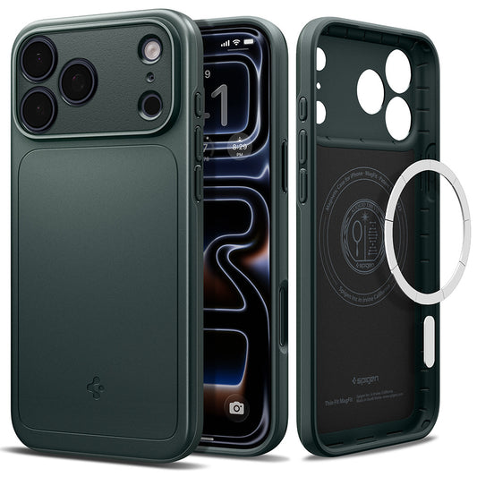 Coque MagSafe pour Apple iPhone 18 Pro / 17 Pro, Spigen, Thin Fit, Vert ACS12145