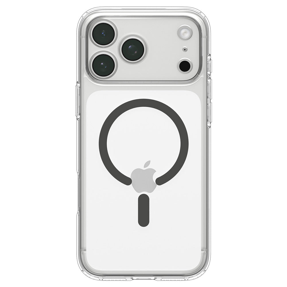 Custodia MagSafe per Apple iPhone 18 Pro / 17 Pro, Spigen, Ultra Hybrid, Grigio Trasparente ACS12156