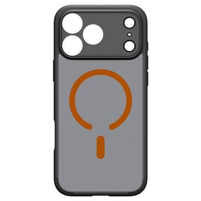 Coque MagSafe pour Apple iPhone 18 Pro / 17 Pro, Spigen, Ultra Hybrid, Noir Orange Satiné ACS12162