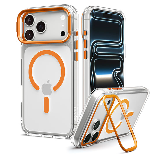 MagSafe-Hülle für Apple iPhone 18 Pro / 17 Pro, Spigen, Ultra Hybrid Optik S, Transparent Orange ACS11923