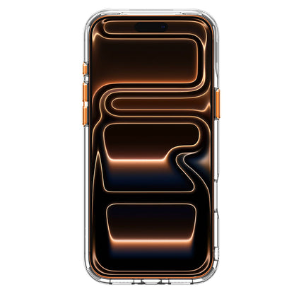 Custodia MagSafe per Apple iPhone 18 Pro / 17 Pro, Spigen, Ultra Hybrid Optik S, Trasparente Arancione ACS11923