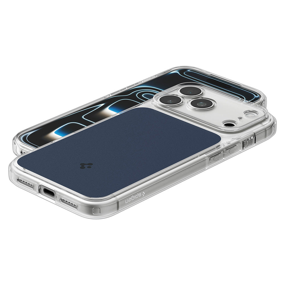 Custodia MagSafe per Apple iPhone 18 Pro / 17 Pro, Spigen, Ultra Hybrid T, Blu Opaco ACS12172