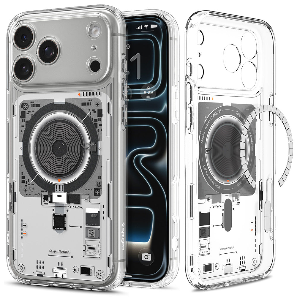 MagSafe Case for Apple iPhone 18 Pro / 17 Pro, Spigen, Ultra Hybrid Neo One, Transparent ACS12166