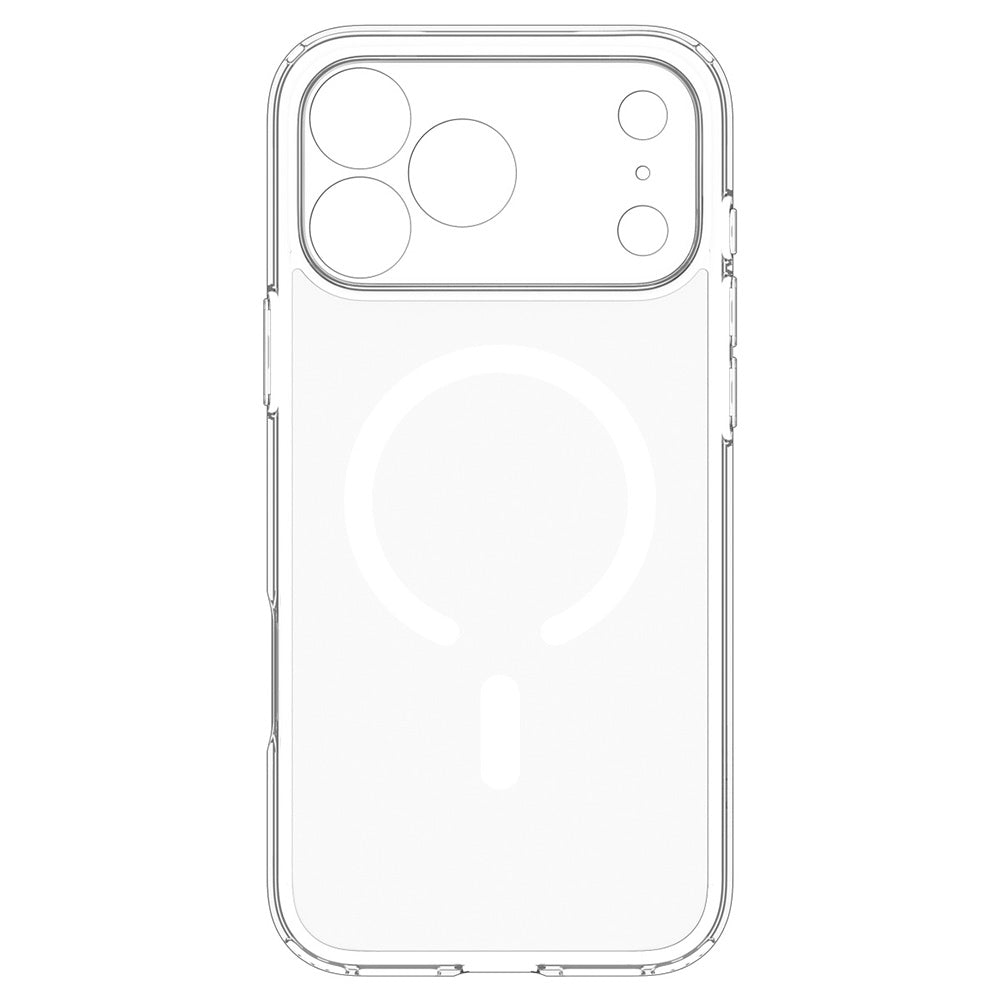 Coque MagSafe pour Apple iPhone 18 Pro / 17 Pro, Spigen, Ultra Hybrid, Transparente Blanche ACS12155