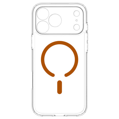 Custodia MagSafe per Apple iPhone 18 Pro / 17 Pro, Spigen, Ultra Hybrid, Trasparente Arancione ACS12159