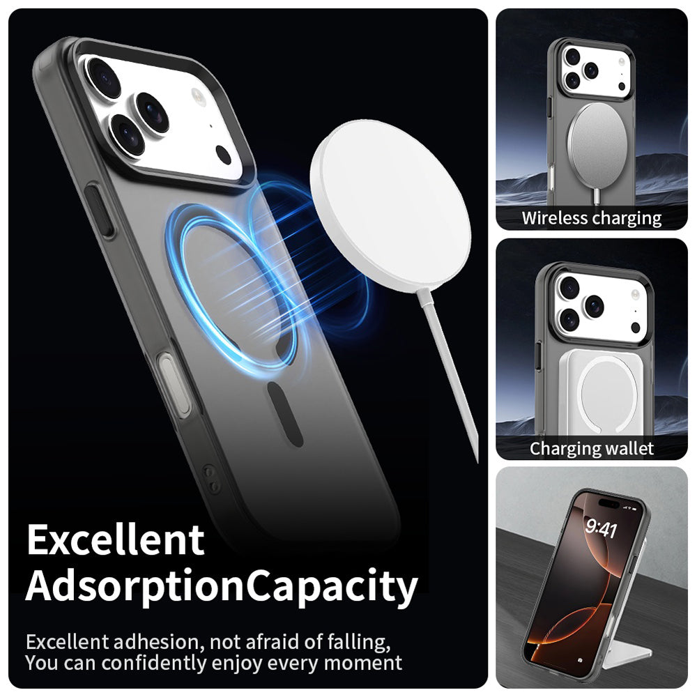 Custodia MagSafe per Apple iPhone 18 Pro / 17 Pro, Techsuit, CandyCase, Nera