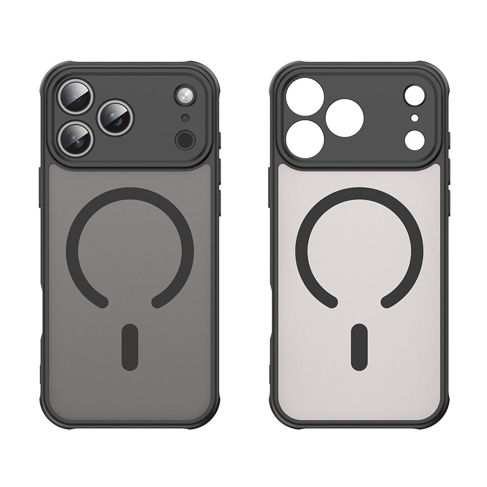 Coque MagSafe pour Apple iPhone 18 Pro / 17 Pro, Techsuit, HaloFrost II, Noire