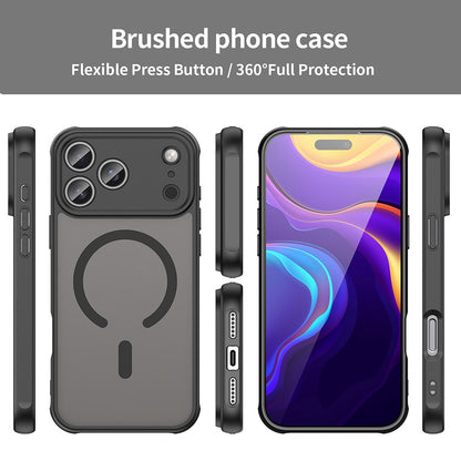 Coque MagSafe pour Apple iPhone 18 Pro / 17 Pro, Techsuit, HaloFrost II, Noire