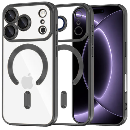 MagSafe-Hülle für Apple iPhone 18 Pro / 17 Pro, Techsuit, Luxury Crystal, Schwarz