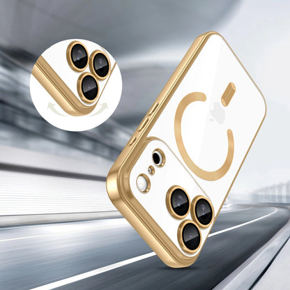 Coque MagSafe pour Apple iPhone 18 Pro / 17 Pro, Techsuit, Luxury Crystal, Vert Foncé