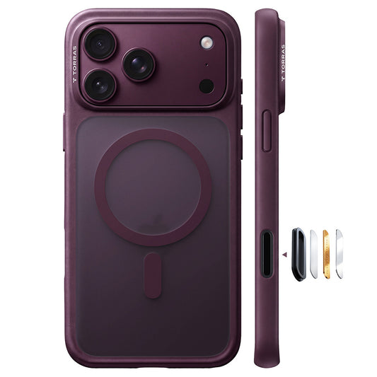 Custodia MagSafe per Apple iPhone 18 Pro / 17 Pro, Torras, Guardian, Viola