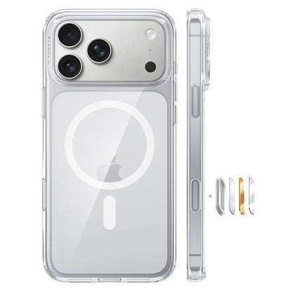 Custodia MagSafe per Apple iPhone 18 Pro / 17 Pro, Torras, Guardian, Trasparente