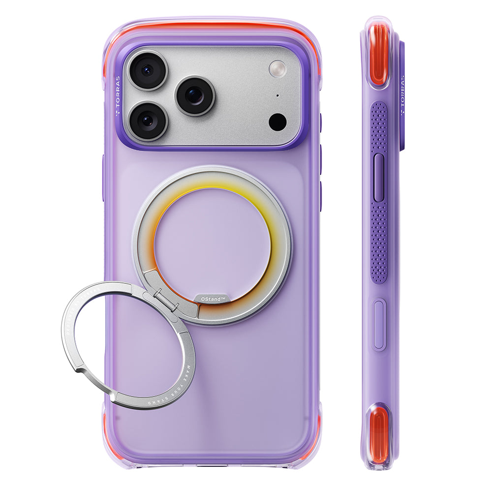 Coque MagSafe pour Apple iPhone 18 Pro / 17 Pro, Torras, O3 Air Core, Violet