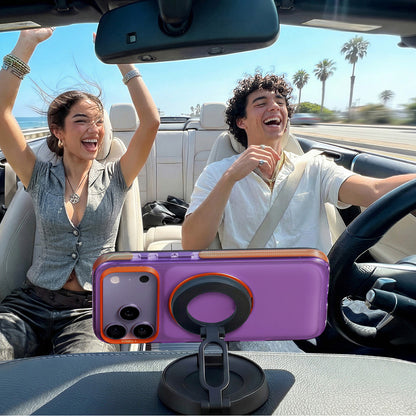 Custodia MagSafe per Apple iPhone 18 Pro / 17 Pro, Torras, Ostand O3 Hue, Viola