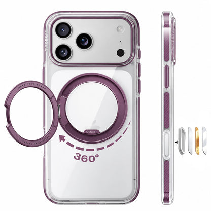 Custodia MagSafe per Apple iPhone 18 Pro / 17 Pro, Torras, Ostand O3 Light, Viola