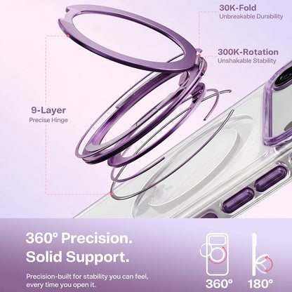 Custodia MagSafe per Apple iPhone 18 Pro / 17 Pro, Torras, Ostand O3 Light, Viola