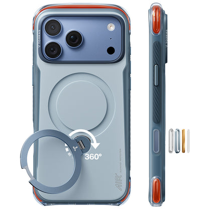 Custodia MagSafe per Apple iPhone 18 Pro / 17 Pro, Torras, Ostand Q3 Air Pro, Blu