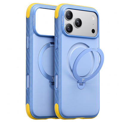 Custodia MagSafe per Apple iPhone 18 Pro / 17 Pro, Torras, Ostand Q3 Rugged, Blu