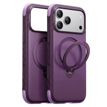 MagSafe-Hülle für Apple iPhone 18 Pro / 17 Pro, Torras, Ostand Q3 Rugged, Lila