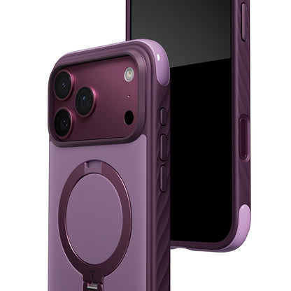MagSafe-Hülle für Apple iPhone 18 Pro / 17 Pro, Torras, Ostand Q3 Rugged, Lila
