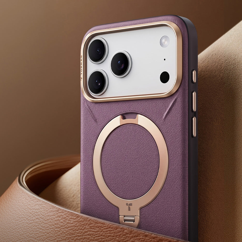 Custodia MagSafe per Apple iPhone 18 Pro / 17 Pro, Torras, QPRO Leather, Blu