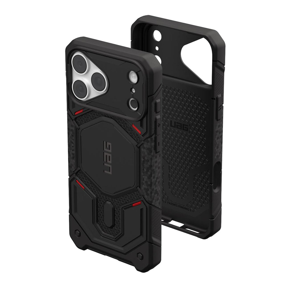 Custodia MagSafe per Apple iPhone 18 Pro / 17 Pro, Urban Armor Gear, Monarch Pro Kevlar, Nera
