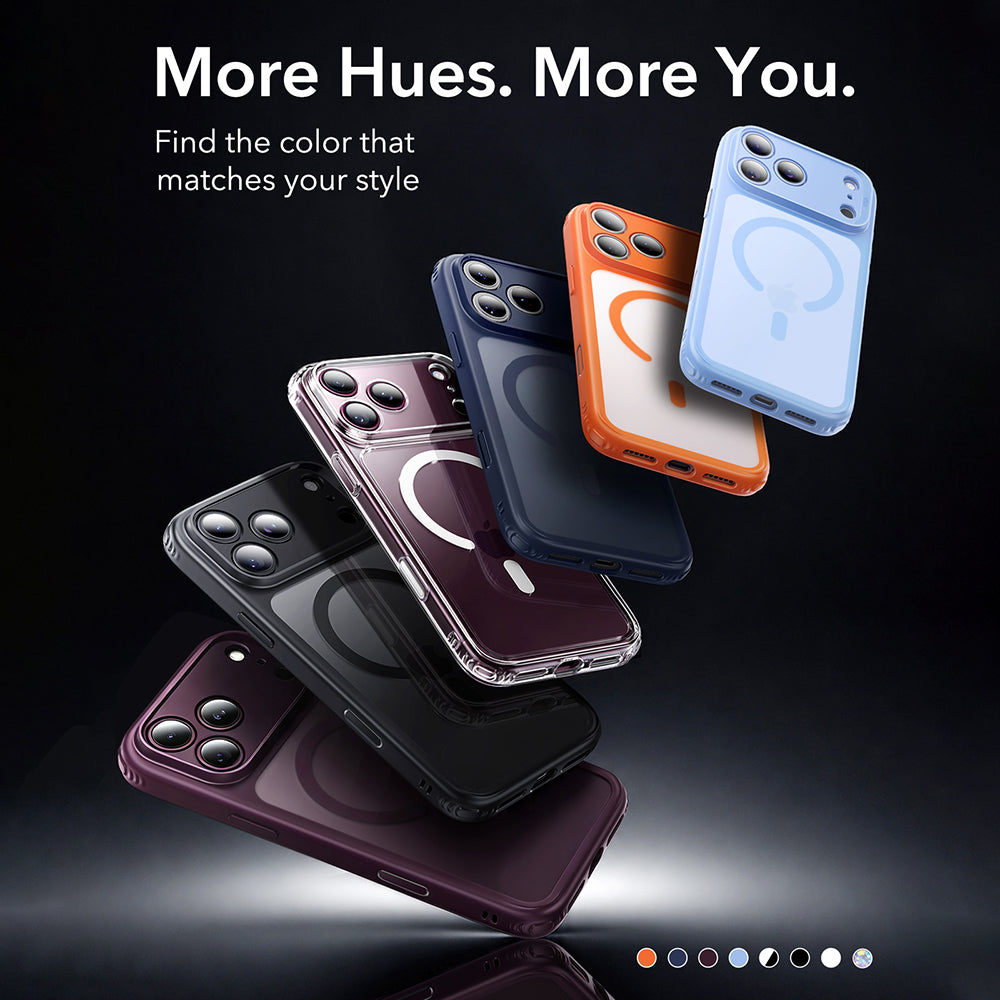 Coque MagSafe pour Apple iPhone 18 Pro, ESR, Classic Hybrid, Orange Satiné