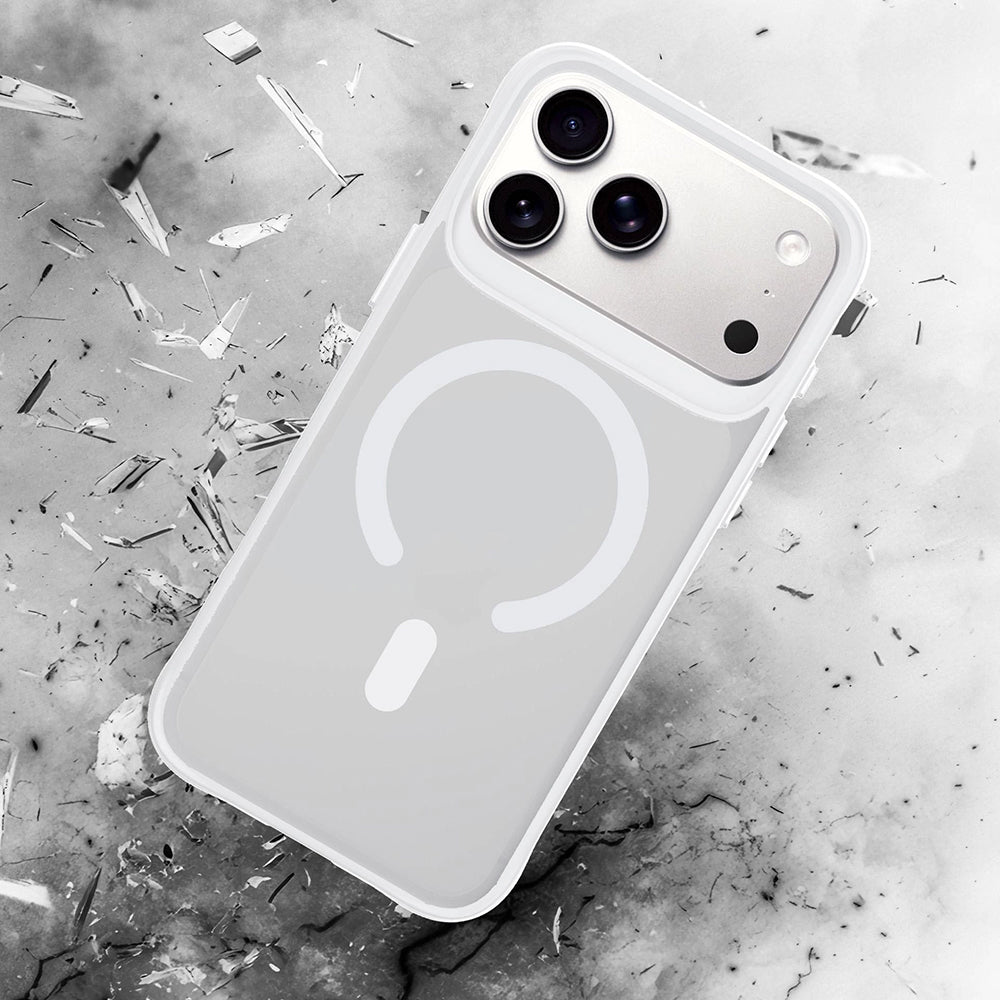 Coque MagSafe pour Apple iPhone 18 Pro Max / 17 Pro Max, 3MK, Smoke MagCase, blanche
