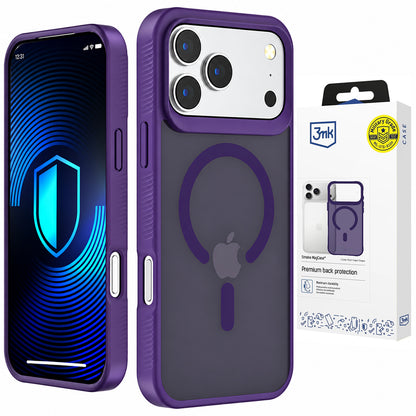 Coque MagSafe pour Apple iPhone 18 Pro Max / 17 Pro Max, 3MK, Smoke MagCase, violette