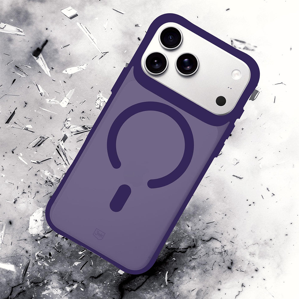 Coque MagSafe pour Apple iPhone 18 Pro Max / 17 Pro Max, 3MK, Smoke MagCase, violette