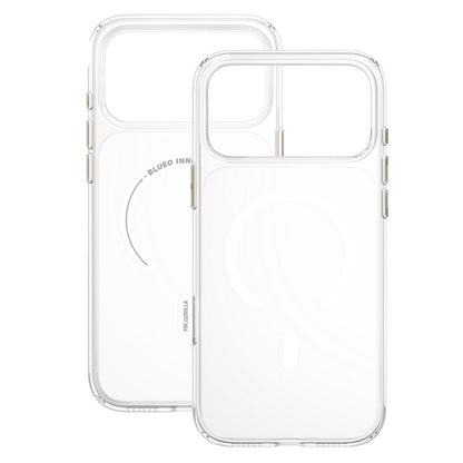 Coque MagSafe pour Apple iPhone 18 Pro Max / 17 Pro Max, Blueo, Crystal+ Anti-Drop, transparente