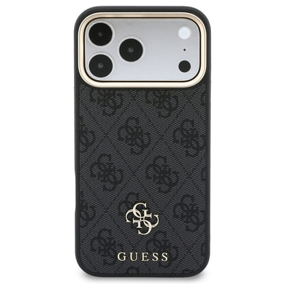 Coque MagSafe pour Apple iPhone 18 Pro Max / 17 Pro Max, Guess, 4G Cardslot & Big Strap, noire