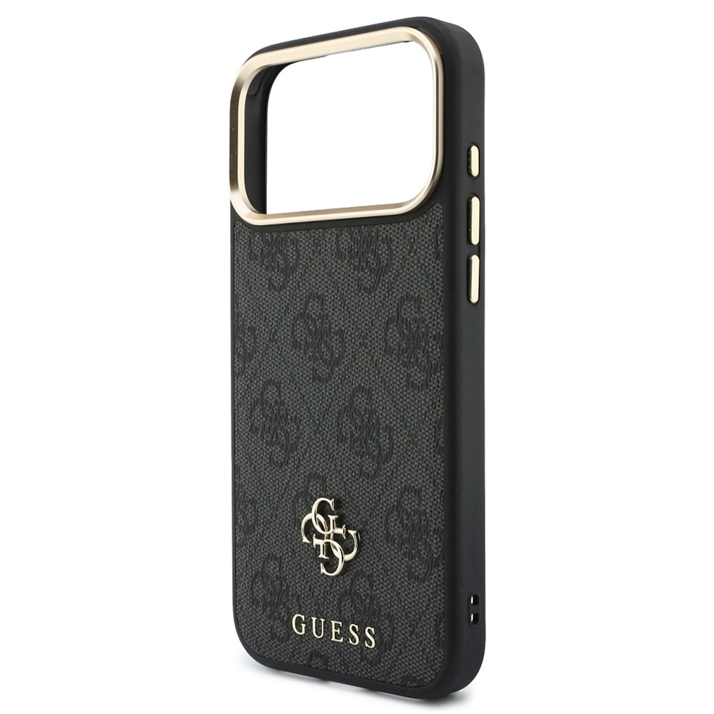 Coque MagSafe pour Apple iPhone 18 Pro Max / 17 Pro Max, Guess, 4G Cardslot & Big Strap, noire
