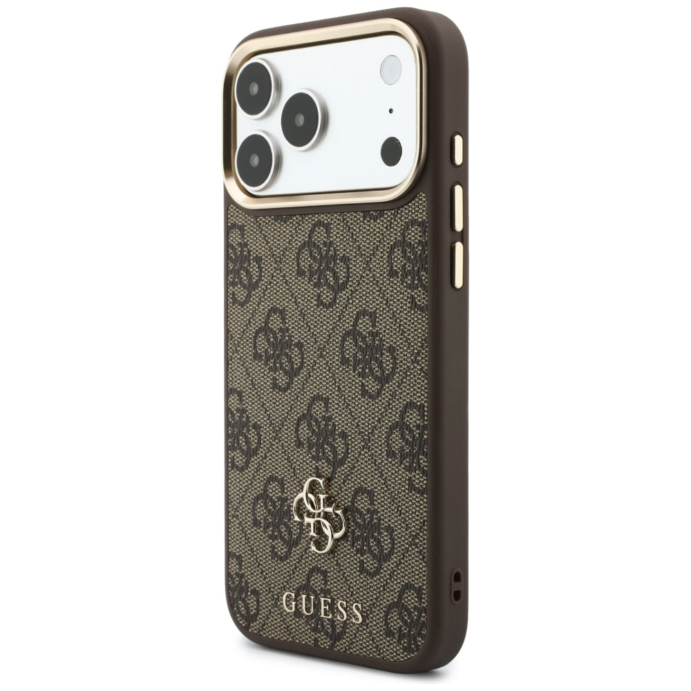 Coque MagSafe pour Apple iPhone 18 Pro Max / 17 Pro Max, Guess, 4G Cardslot, marron