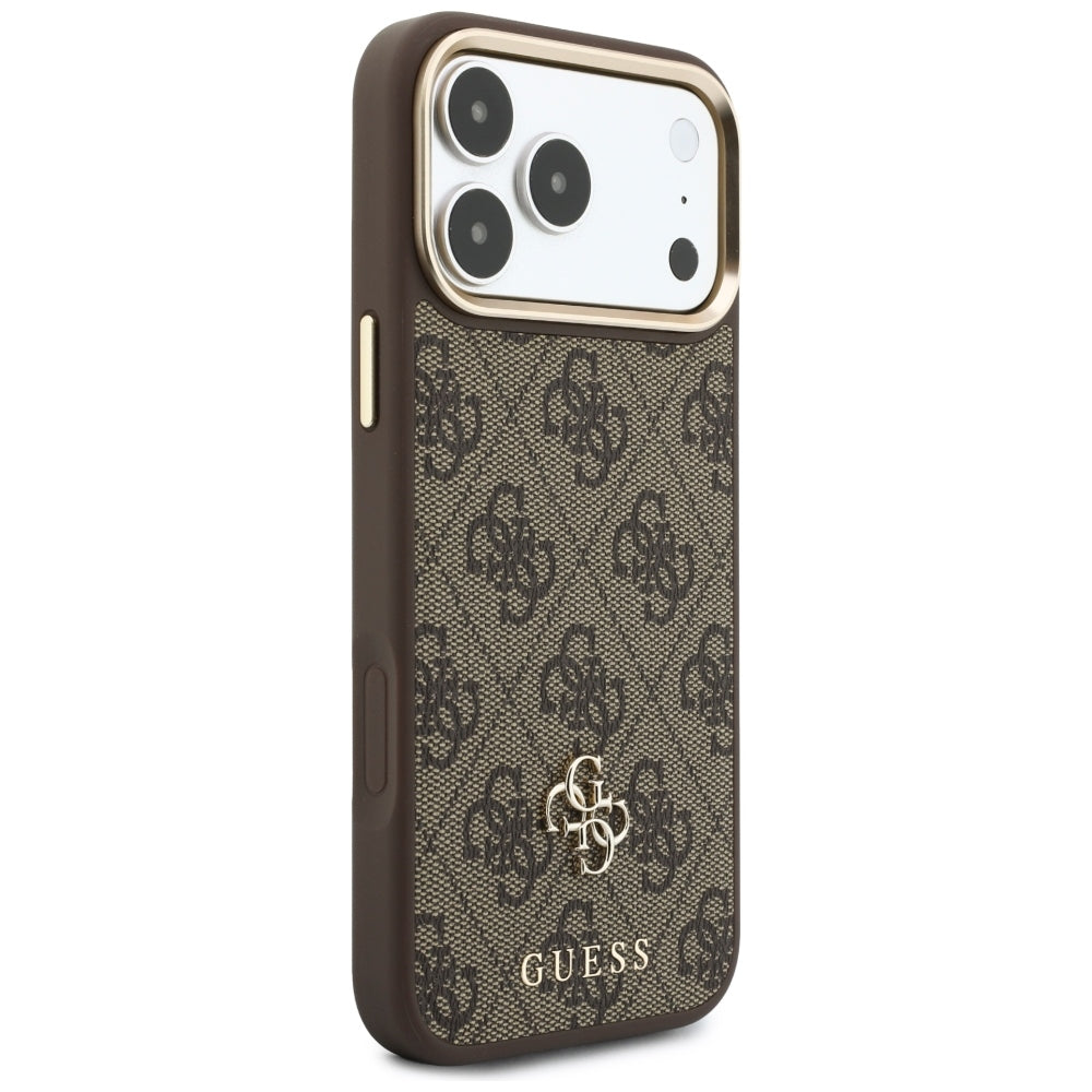 Coque MagSafe pour Apple iPhone 18 Pro Max / 17 Pro Max, Guess, 4G Cardslot, marron