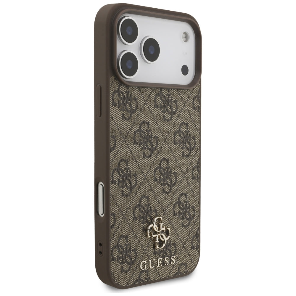 Custodia MagSafe per Apple iPhone 18 Pro Max / 17 Pro Max, Guess, 4G Small and Classic, Marrone
