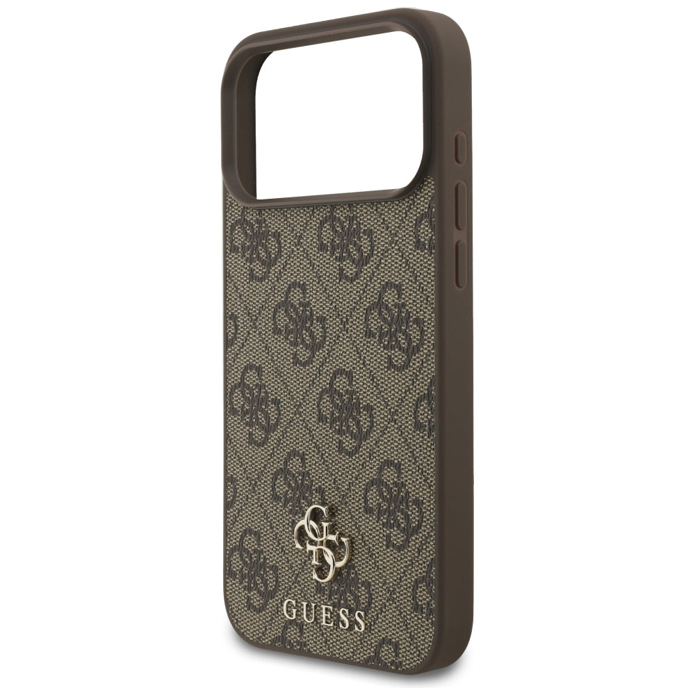Custodia MagSafe per Apple iPhone 18 Pro Max / 17 Pro Max, Guess, 4G Small and Classic, Marrone