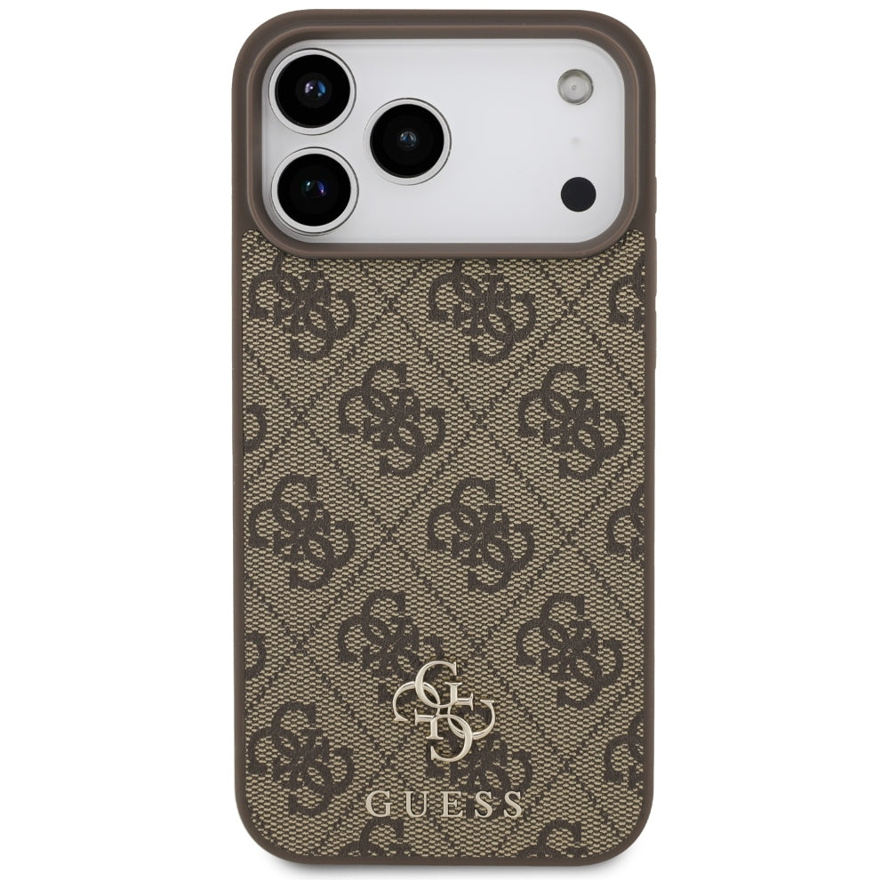 Custodia MagSafe per Apple iPhone 18 Pro Max / 17 Pro Max, Guess, 4G Small and Classic, Marrone