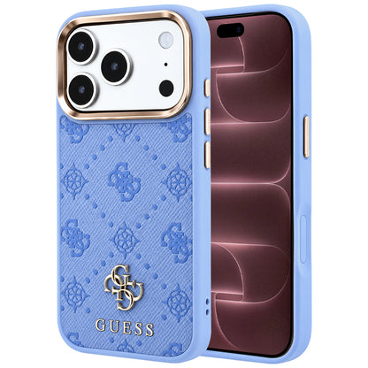 MagSafe-Hülle für Apple iPhone 18 Pro Max / 17 Pro Max, Guess, Peony 4G Small Logo, Blau