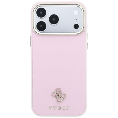 Custodia MagSafe per Apple iPhone 18 Pro Max / 17 Pro Max, Guess, Saffiano Small 4G Classic, Rosa