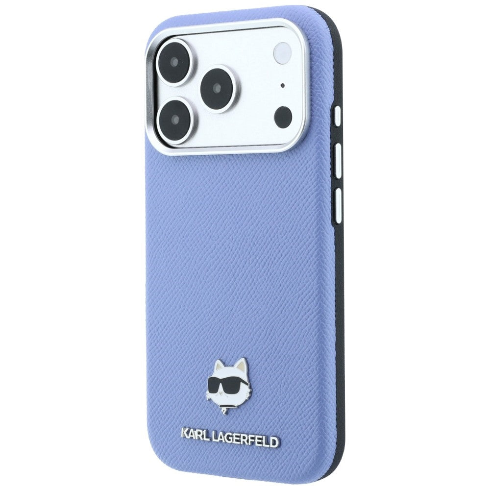 MagSafe-Hülle für Apple iPhone 18 Pro Max / 17 Pro Max, Karl Lagerfeld, Grained Choupette Head, Blau
