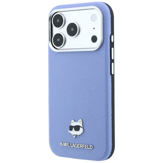 MagSafe-Hülle für Apple iPhone 18 Pro Max / 17 Pro Max, Karl Lagerfeld, Grained Choupette Head, Blau